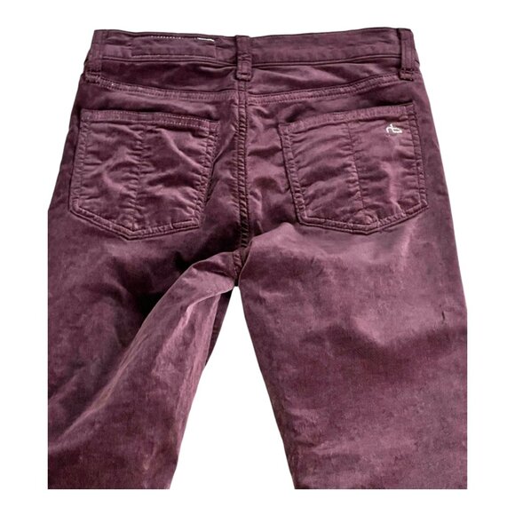 Rag & Bone Women's Suede Pants in purple, size 24. Soft and sleek - Picture 5 of 13
